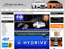 Tablet Screenshot of extremecarparts.dk